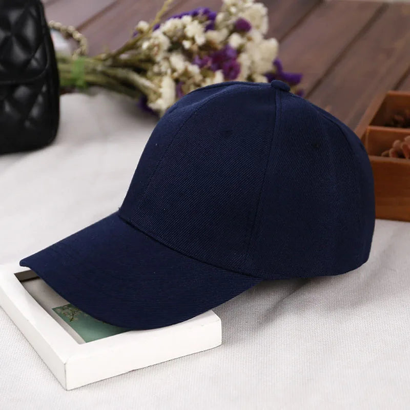 Fashion Retro Solid Color Men and Women Universal Baseball Cap Outdoor Sports Casual Girl Ponytail Hat Sale