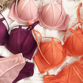 Underwear Set Hollow Push Up Bra Set Women Classic Bandage
