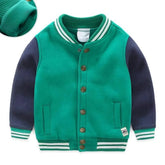 Winter Autumn Years Child Sports Outwear Mandarin Collar Patchwork Baseball Jacket