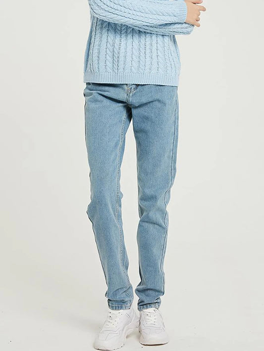Basic Jeans Soft Pants Harem Female Straight High Waist Femme Long Denim Pants