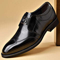 Elegant Man Business Formal Social Shoe Male England Casual Loafers Black Brown