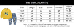 Fashion Baby Boys Cotton Clothing Sets Kids Cartoon Mickey Mouse Long Sleeve Tops + Jeans Pants 2Pcs for Children Tracksuits