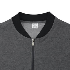 Pure Color Men's Bomber Jacket Man Casual Streetwear Hip Hop Zipper Coats