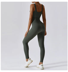 Women's Yoga One Piece Tracksuit Jumpsuit Seamless Sportswear Yoga Suit Gym