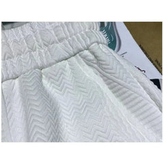 Shorts Men'S Casual Jogging Sport Short Pants Wave Pattern Solid Male Drawstring