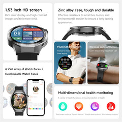 For Huawei Watch GT5 Pro Smart Watch 1.53 Inch HD AMOLED Screen NFC GPS Tracker Bluetooth Call Health Monitoring Watch Men Women
