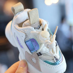 Sports Shoes Autumn Girls Boys Mesh Breathable Outdoor Shoes Children Casual