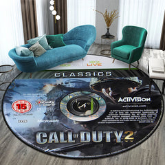 Game Shooting Call CD Round Carpet for Living Room Rugs Camping Picnic Mats Flannel