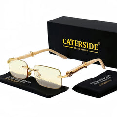 Sunglasses Men Luxury Brand Designer Classic Rectangle Sunglasses Male