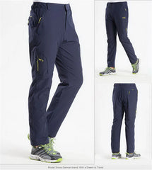 Men's Summer Stretch Hiking Pants Casual Quick Dry Breathable Thin Trousers