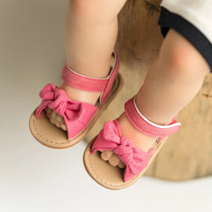 Summer Baby Shoes Boys Girls Garden Sandals Color Bowknot Rubber