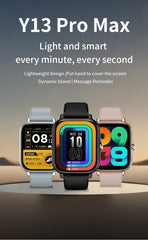 LAXASFIT 2025 New Fashion Smart Watch 1.85-inch HD Screen Bluetooth Calling Smartwatch for Men and Women Holiday Gift