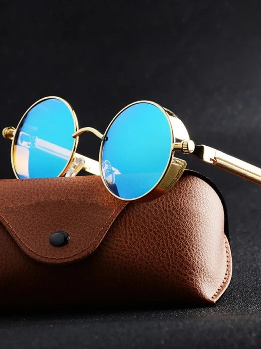 Sunglasses Men Women Fashion Round Glasses Brand Designer Vintage