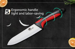 Ceramic Knives Kitchen knives 3 4 5 6 inch Chef knife Cook Set+peeler white