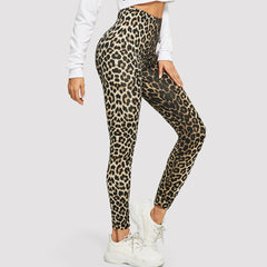 Leopard Print Leggings Women's High Waisted Yoga Pants Fitness Push Up Leggins