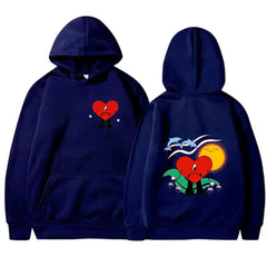 Funny Bad Bunny Hoodies Un Verano Sin Ti Print Men Women Streetwear Hoodie Hooded