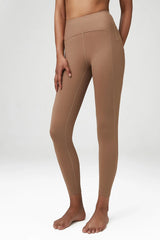 Women Yoga Pants Naked Feeling High Stretch Nylon High Waist Leggings Push Up