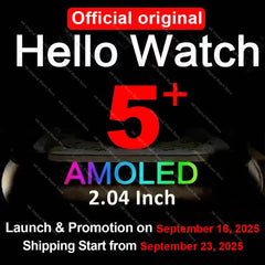 Smartwatch 2026 Original Hello Watch 5 Plus ULTRA3 49mm HD AMOLED 4G ROM NFC DeepSeek GPS Compass Bluetooth Call Clock Men Women