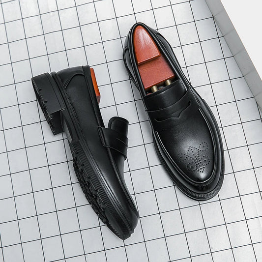 Men Dress Shoes Brogue Style Party Leather Formal Shoes Wedding Shoes