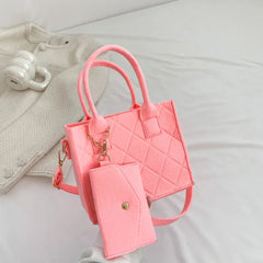 Zipper Messenger Bag Solid Color Felt Women Shoulder Bag Luxury Designer