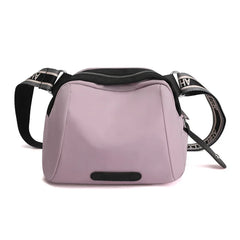 Nylon Crossbody Bag with Zipper Pocket Casual Stylish Shoulder Bag