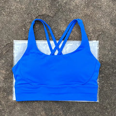 Women Fitness Bra Tights Yoga Vest High Strength Shockproof Gym Sports Top