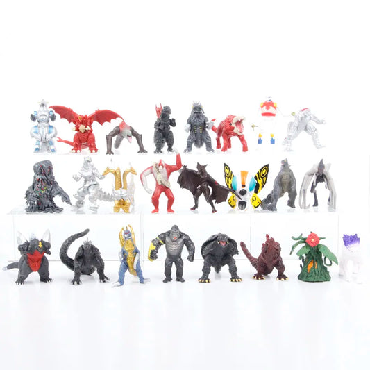 24pcs/set Godzilla vs King Kong Figure Model Toys 17cm
