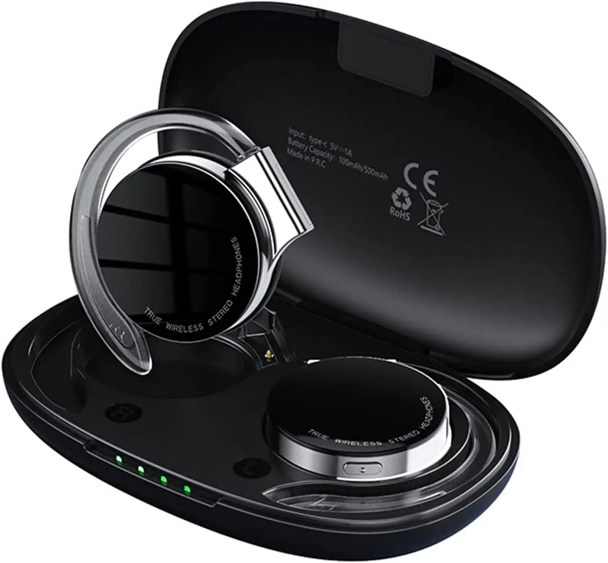 TWS Wireless Headphones Not in-Ear Bluetooth Earphones Night Running Lights Headsets Reduce Noise HD CallS Earbuds Life With MIC