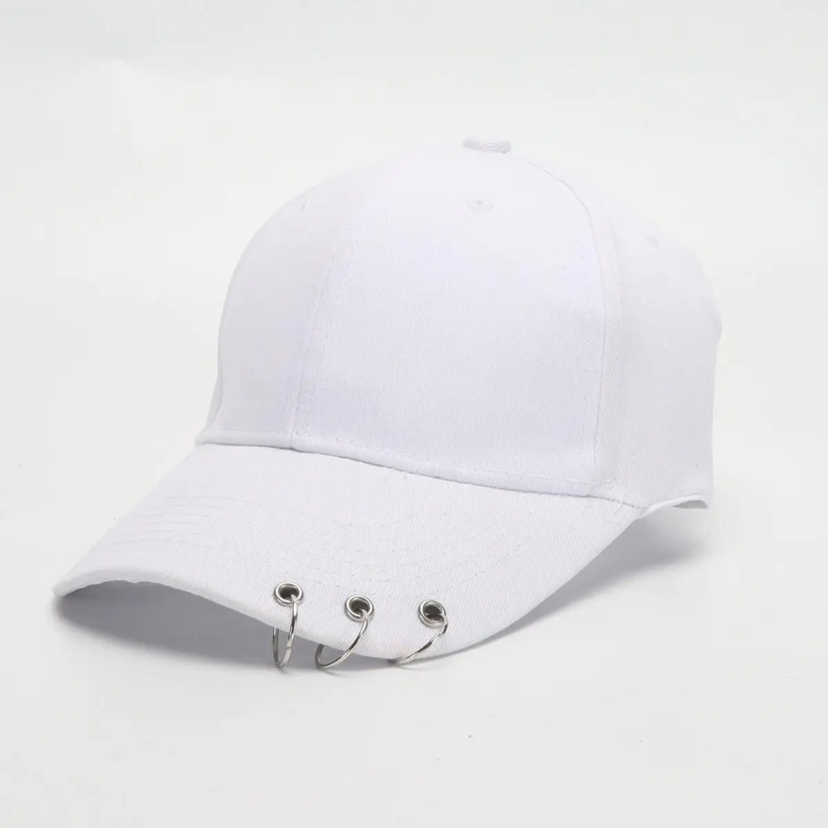 COKK Hip Hop Women's Baseball Cap With Ring Circle Snapback Hats For Men Women Unisex Dad Hat Adjustable Kpop Korean Style Gorra