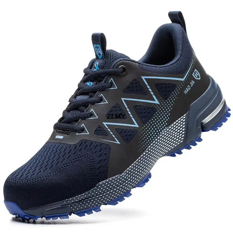 Anti-smash Safety Shoes Men Steel Toe Sneakers Puncture Proof Breathable Work Boots Man Fashion Construction Protective Footwear
