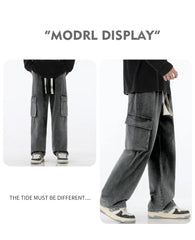 Cargo Baggy Jeans: Y2K Multi-pocket pant