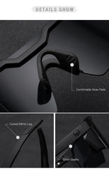 Sunglasses square Conjoined lens cycling Women men sun glasses