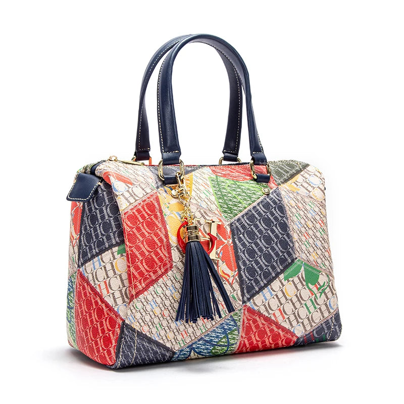 Classic Retro Women's Shoulder Bag Letter Element Versatile Large Capacity