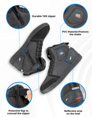 KEMIMOTO Motorcycle Shoes Men Daily Riding Boots Casual Flat Shoes Anti-collision Protection for Outdoor Cycling Sports Sneakers