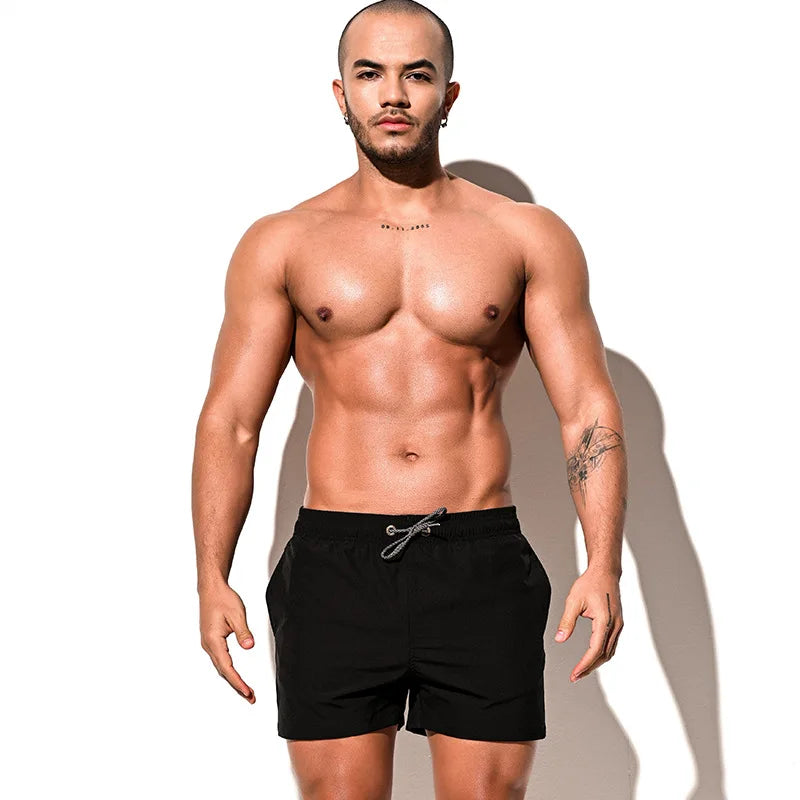 Desmiit Mens Swimming Shorts Swimwear Swim Trunks Box Quick Dry Surf Boardshort Beach Board Short Shorts Men's Bathing Suit