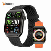 Pinteek Smartwatch Bluetooth Call Smartwatch Touch Dial for Android Music Fitness Tracker Sports Watches Compatible Strava