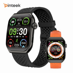 Pinteek Smartwatch Bluetooth Call Smartwatch Touch Dial for Android Music Fitness Tracker Sports Watches Compatible Strava