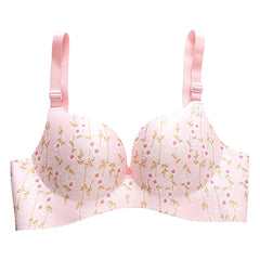 Adorable Girls One Piece Bra No Underwire Push Up Small Busts Design Breathable