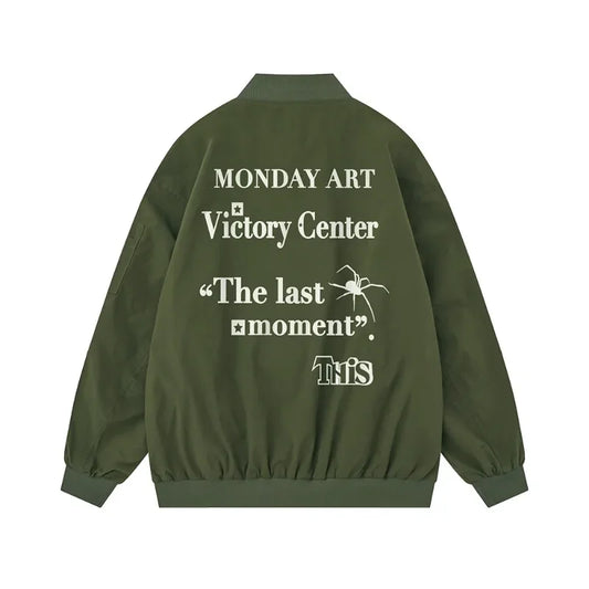 Men's Aviator Jackets 2024 Autumn Couple's Matching Jacket Hip-hop Streetwear