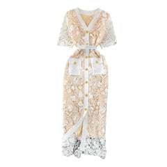 Evening Dresses: Single Breasted Bodycon Sheath Slim Flower Embroidery