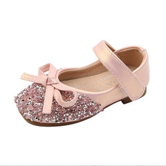 Children Crystal Princess Leather Shoes Kids Toddler Baby School Mary Janes
