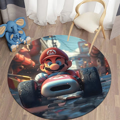 Super Mario cool Art Cartoon Print Round Carpet Living Room,kitchen,Sofa,Table