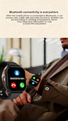 PHONEPACE C20 Smartwatch 1.77-inch HD Display Bluetooth Call Message Alert Sports Mode Smartwatch For Men Women