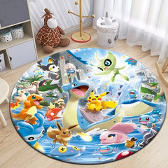 Pokemon Pikachu cute Printed Printed Carpet,rugs for bedroom,Living room floor mat