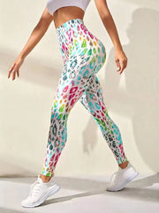 Tie Dye Seamless Leggings Women for Gym Yoga Pants Push Up Workout Sports Leggings