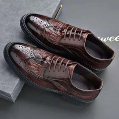 Men's Brogue Shoes Men Business Shoes Casual Formal Business leather Shoes Men
