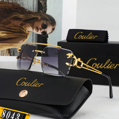 Sunglasses Leopard Head Gothic Sunglasses Retro Luxury Brand Metal Men Eyewear