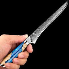 Ultra Sharp Boning Knife 67 Layer Damascus steel Fillet Knife for Fish and Meat 6 Inch