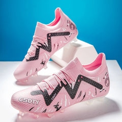 Men Soccer Shoes Football Boots Adult Anti-Slippery Futsal Cleats Sport