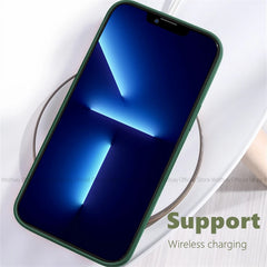 For iPhone 7 Plus Case For iPhone 7 8 Plus Cover Luxury TPU Shockproof Liquid Silicone Protective Phone Cover For iPhone 7 Plus